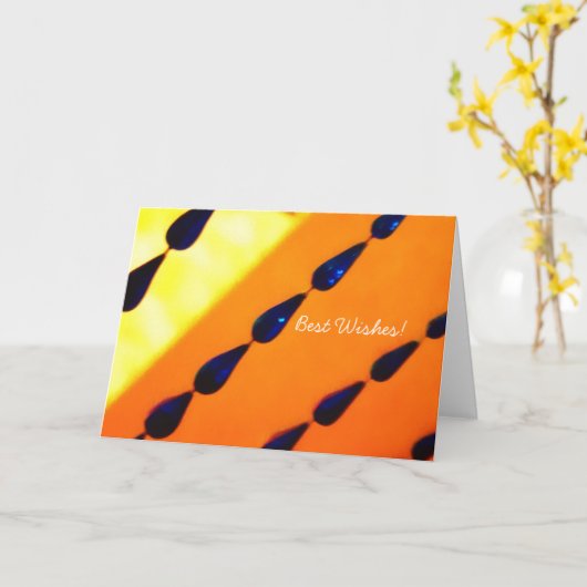 Carte de perles de voeux (Fleur jaune)