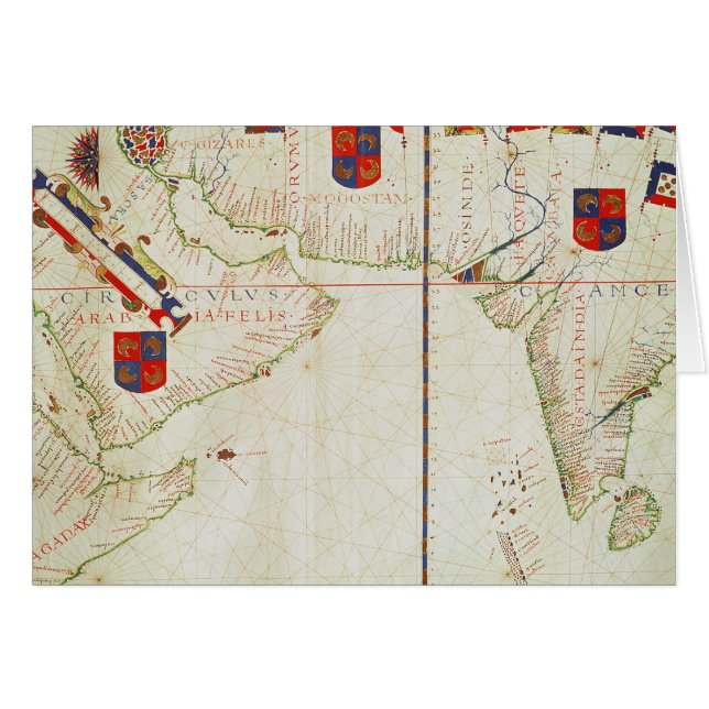Carte de Perse, de l'Arabie et de l'Inde (Devant horizontal)