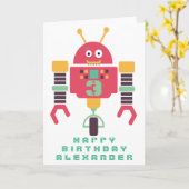 Carte de personnalisation de l'anniversaire du rob (Fleur jaune)