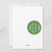 Carte de Personnaliser photo de Noël "Ornements/Et (Dos)