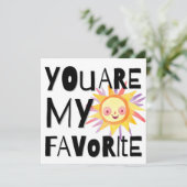 Carte de personne préférée (Debout devant)