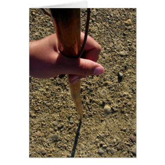 Carte de personnel et de main de pèlerin