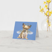 Carte de perte d'animal de compagnie pour ange Chi (Fleur jaune)
