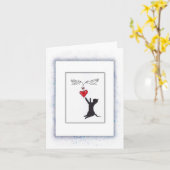 Carte de Perte de Chat, À la Mort d'un Chat Adoré (Fleur jaune)