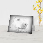 Carte de perte de chien (Fleur jaune)