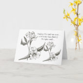 Carte de perte de Lys Tante (Fleur jaune)