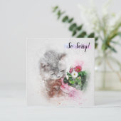 Carte de perte d'un chat de compagnie (Debout devant)