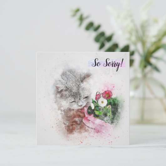 Carte de perte d'un chat de compagnie (Debout devant)