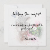 Carte de perte d'un chat de compagnie (Dos)