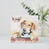 Carte de perte d'un chien de compagnie (Debout devant)