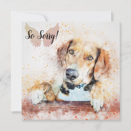 Carte de perte d'un chien de compagnie (Devant)