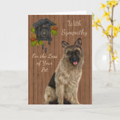 Carte de Pet Sympathy (Fleur jaune)