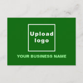 Carte de petit appartement vert pour le Nouvel An (Dos)