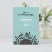 Carte de petit Bat mitzvah Sun Moon Water Bar (Debout devant)