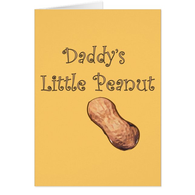 Carte de petit cacahuète de papa (Devant)