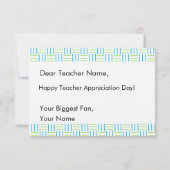 Carte de petit-déjeuner de la semaine d'appréciati (Dos)