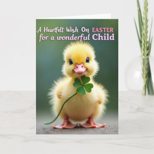 Carte de Petit Oiseau Chanceux (Devant)