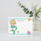Carte de petite sirène (Debout devant)