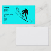 Carte de Pfofile d'affaires de magasin de surf (Devant / Derrière)