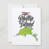 carte de Phillip Island Australie (Dos)