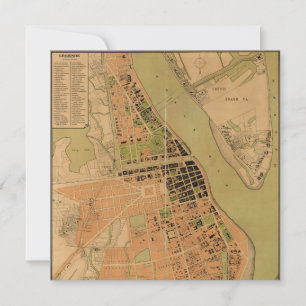 Carte de Phnom Penh, Cambodge (vers 1920)