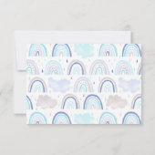 Carte de photo d'anniversaire de garçons arc-en-ci (Dos)