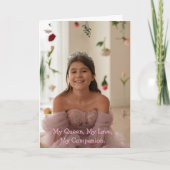 Carte de photo d'anniversaire moderne (Devant)