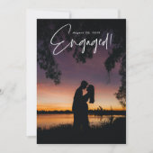 carte de photo d'annonce de fiançailles (Devant)