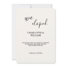 Carte de photo d'annonce de mariage intime de luxe