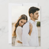 Carte de Photo d'Arch Minimal de Calendrier de Sau (Dos)