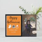 Carte de photo de biscuits cuits modernes Hallowee (Debout devant)
