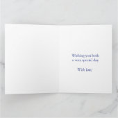 Carte de photo de grands-parents pour anniversaire (Intérieur)