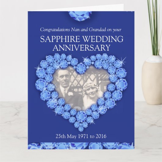 Carte de photo de grands-parents pour anniversaire (Devant)