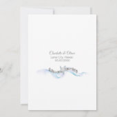 Carte de photo de mariage de rêve de la plage Star (Dos)