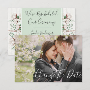 Carte de photo de mariage rustique du Sud pour cha