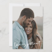 Carte de Photo de Nouvelle Date de Mariage Love Is (Devant)