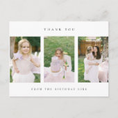 carte de photo de remerciement d'anniversaire (Devant)