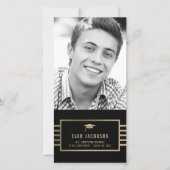 Carte de photo de remise des diplômes à couleur mo (Devant)