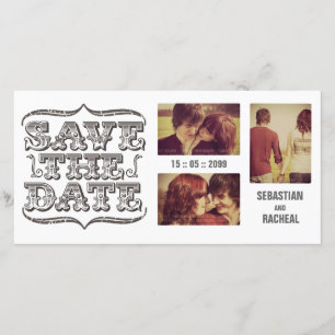 Carte de photo de typographie vintage pour annonce