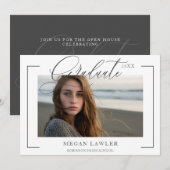 Carte de photo d'invitation à une fête de fin d'ét (Devant / Derrière)