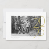 Carte de photo festive Pailleté 2025 (Devant)