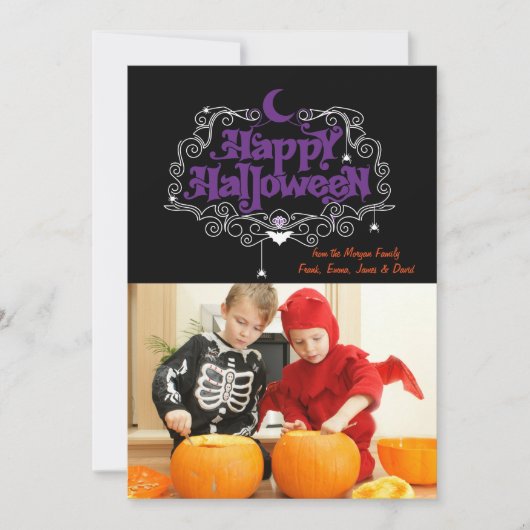Carte de photo Halloween (Devant)