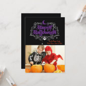 Carte de photo Halloween (Devant/Arrière en situation)