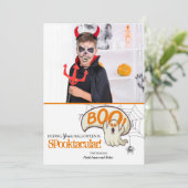 Carte de photo Halloween Boo (Debout devant)