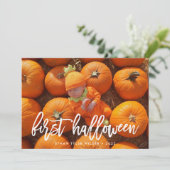 Carte de photo Halloween pour bébé (Debout devant)