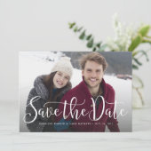 Carte de photo horizontale avec script simple pour (Debout devant)