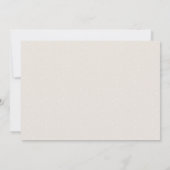 Carte de photo horizontale avec un script simple p (Dos)