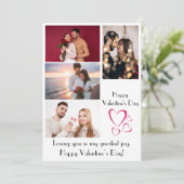 Carte de Photo Joyeuse Saint-Valentin (Debout devant)
