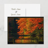 Carte de photos de dates à retenir pour un mariage (Devant / Derrière)