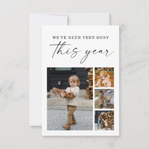 Carte de photos minimes de Noël moderne